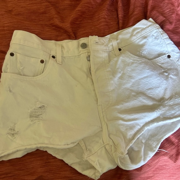 Levi's Pants - Levi's Women's White Jean Shorts
